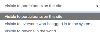 Moodle - OU Blog - Maximum Visibility Dropdown Menu